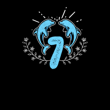 Motiv Dolphin Geburtstag 7. Geburtstagsgeschenk
