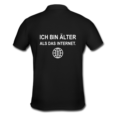 Geburtstagsgeschenk Vater Poloshirt - Ich bin älter als das Internet Geburtstagsgeschenk