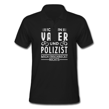 Geburtstagsgeschenk Vater Poloshirt - Polizist und Vater