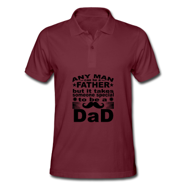 Geburtstagsgeschenk Vater Poloshirt - Jeder Mann kann Vater sein