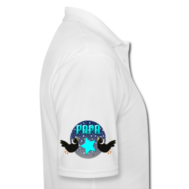 Geburtstagsgeschenk Vater Poloshirt - Papa werden Vatertag Familie Sternenhimmel Raben