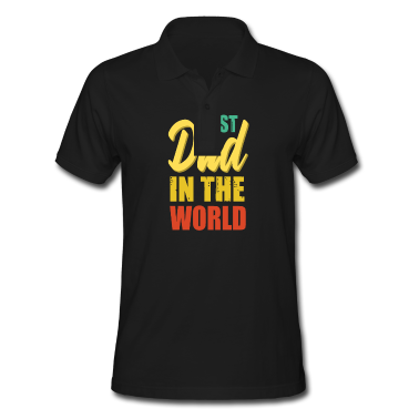 Geburtstagsgeschenk Vater Poloshirt - Bester Vater der Welt - Größter Vater