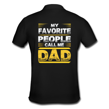 Geburtstagsgeschenk Vater Poloshirt - mein Lieblingsvater Big Daddy Geburtstagsgeschenk