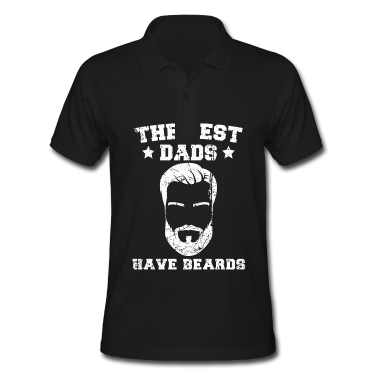Geburtstagsgeschenk Vater Poloshirt - Vater Bart bärtig Vater mit Bart