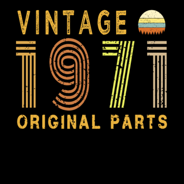 Motiv Jahrgang 1971 original Teile, 50. Geburtstagsgeschenk