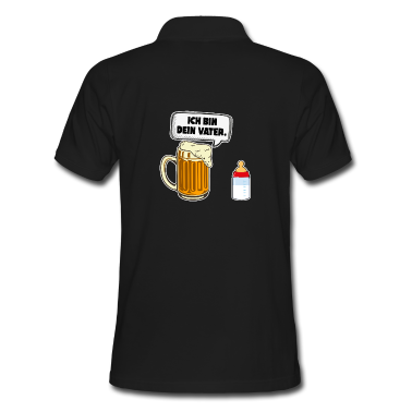 Geburtstagsgeschenk Vater Poloshirt - bier ich bin dein vater