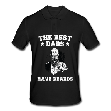 Geburtstagsgeschenk Vater Poloshirt - Vater Bart bärtig Vater mit Bart