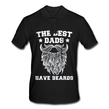 Geburtstagsgeschenk Vater Poloshirt - Vater Bart bärtig Vater mit Bart