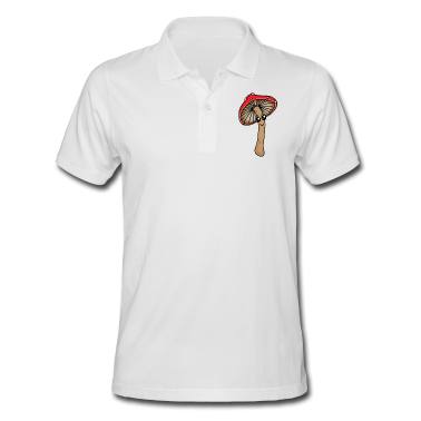 Geburtstagsgeschenk Vater Poloshirt - Roter Pilz-Cartoon