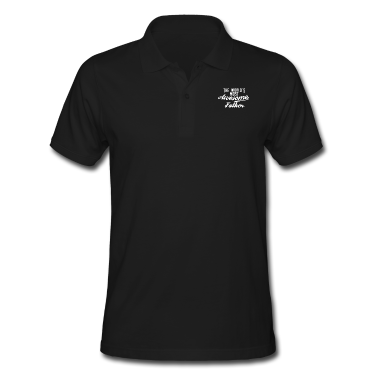 Geburtstagsgeschenk Vater Poloshirt - The world's most awesome Father - weiß
