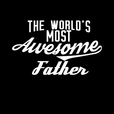 Motiv The world's most awesome Father - weiß