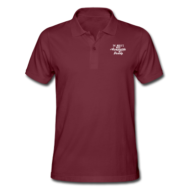 Geburtstagsgeschenk Vater Poloshirt - The world's most awesome Daddy - weiß