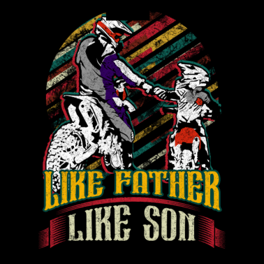 Motiv Vater und Sohn Motorcross Supercross Vater Sohn