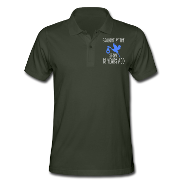 Geburtstagsgeschenk Vater Poloshirt - Storch 18 Geburtstag Geburtstagsgeschenk