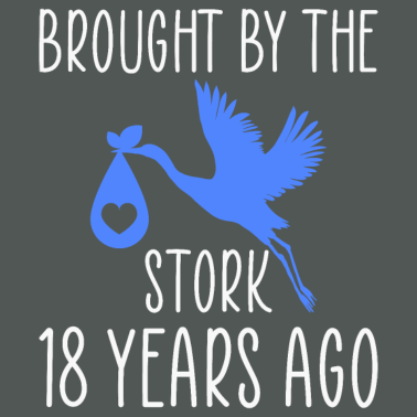 Motiv Storch 18 Geburtstag Geburtstagsgeschenk