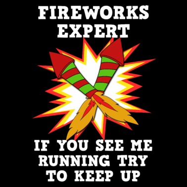 Motiv Ehrfürchtiger Experte Tshirt Designfeuerwerkexperte