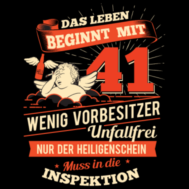 Motiv 41 Geburtstag 1976 geboren Geburtstagsgeschenk