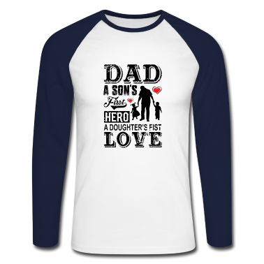 Geburtstagsgeschenk Vater Langarmshirt - Vater ein Sohn Familie Jubiläum Geburtstagsgeschenk