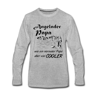 Geburtstagsgeschenk Vater Langarmshirt - Angeln mit dem Vater - Spruch Geburtstagsgeschenk