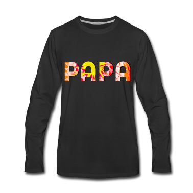 Geburtstagsgeschenk Vater Langarmshirt - PAPA VATER GEBURTSTAGSGESCHENKE VATERTAG BATIK