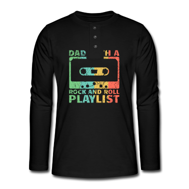 Geburtstagsgeschenk Vater Langarmshirt - Vater und Rock and Roll