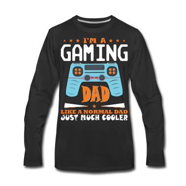 Geburtstagsgeschenk Vater Langarmshirt - Gaming Dad Zocker Vater Spielekonsole Geschenk