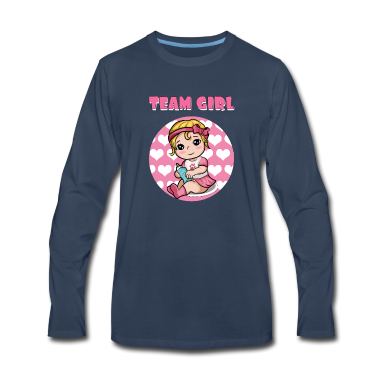Geburtstagsgeschenk Vater Langarmshirt - Party Team Süss Pink Mädchen Tochter I Geschenk