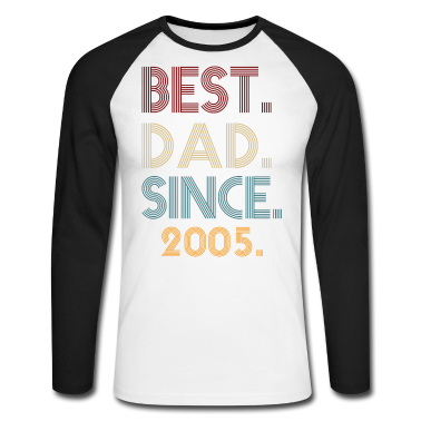 Geburtstagsgeschenk Vater Langarmshirt - Bester Vater seit 2005, 16. Geburtstagsgeschenk