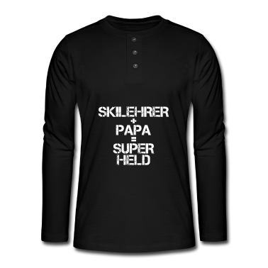 Geburtstagsgeschenk Vater Langarmshirt - Skilehrer Vater Papa Geschenk