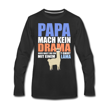 Geburtstagsgeschenk Vater Langarmshirt - Alpaka Papa Geschenk Vater Tag lustig Lama Tier