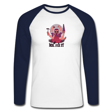 Geburtstagsgeschenk Vater Langarmshirt - geschenke für väter - papa repariert alles t shirt