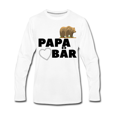 Geburtstagsgeschenk Vater Langarmshirt - Papa Bär Baer Stolzer Papa Vater Familie