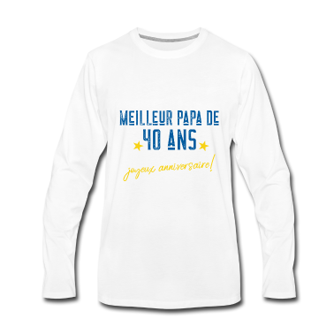 Geburtstagsgeschenk Vater Langarmshirt - Bester Vater 40 Jahre Geburtstagsgeschenk T-Shirt