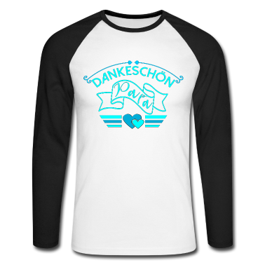 Geburtstagsgeschenk Vater Langarmshirt - DANKESCHÖN PAPA DANKE VATERTAG VATER SPRÜCHE