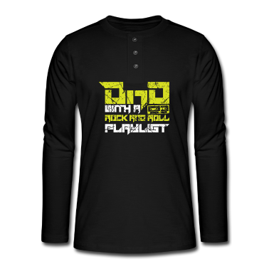 Geburtstagsgeschenk Vater Langarmshirt - Papa und Rock and Roll