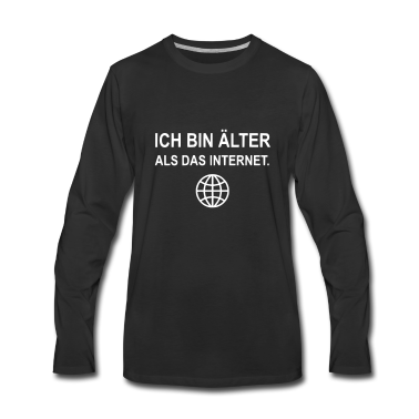 Geburtstagsgeschenk Vater Langarmshirt - Ich bin älter als das Internet Geburtstagsgeschenk