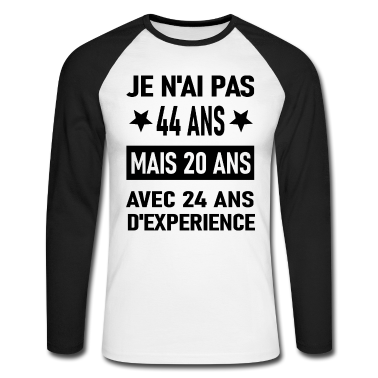 Geburtstagsgeschenk Vater Langarmshirt - Ich bin nicht 44. Geburtstagsgeschenk