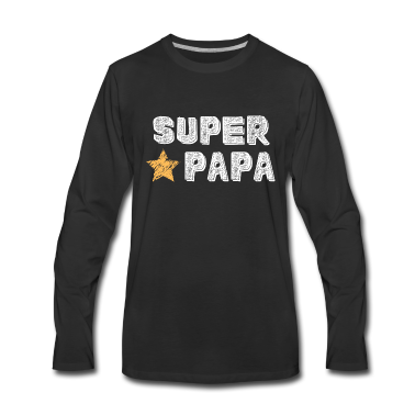 Geburtstagsgeschenk Vater Langarmshirt - Super Vater Vater-Vater Geschenk