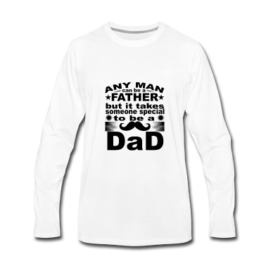 Geburtstagsgeschenk Vater Langarmshirt - Jeder Mann kann Vater sein