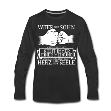 Geburtstagsgeschenk Vater Langarmshirt - Vater und Sohn