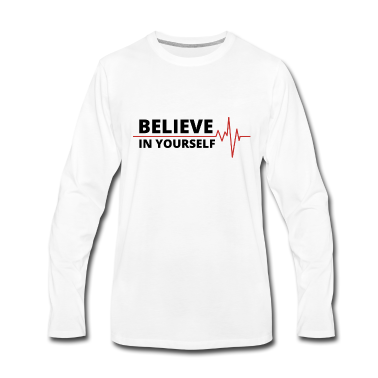 Geburtstagsgeschenk Vater Langarmshirt - Geburtstagsgeschenk Believe in yourself