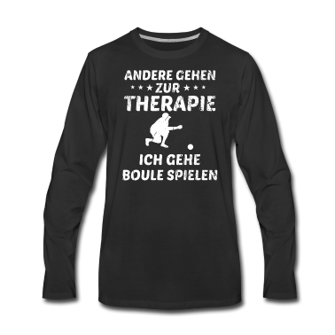 Geburtstagsgeschenk Vater Langarmshirt - Boule Boccia Botscha Boulekugeln Geschenkidee