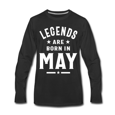 Geburtstagsgeschenk Vater Langarmshirt - Mai Geburtstagsgeschenk Legenden werden im Mai geboren