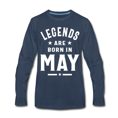 Geburtstagsgeschenk Vater Langarmshirt - Mai Geburtstagsgeschenk Legenden werden im Mai geboren