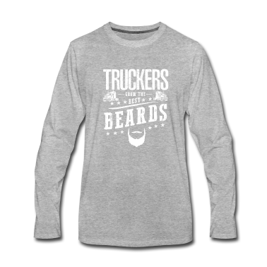 Geburtstagsgeschenk Vater Langarmshirt - Bart Trucker Geschenk Geburtstagsgeschenk