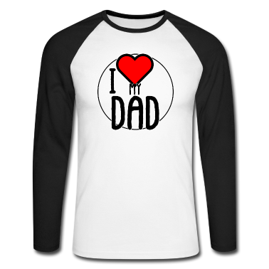 Geburtstagsgeschenk Vater Langarmshirt - Ich liebe meinen Vater.