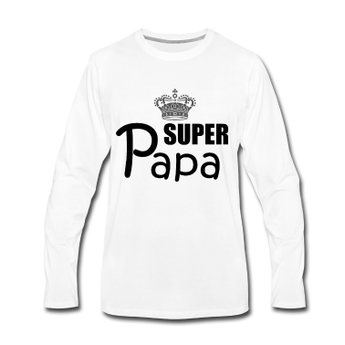 Geburtstagsgeschenk Vater Langarmshirt - Super Papa Geburtstagsgeschenk Idee