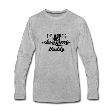 Geburtstagsgeschenk Vater Langarmshirt - The world's most awesome Daddy - schwarz