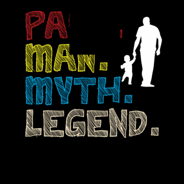 Motiv Papa Man Myth Legend Papa mit Kind