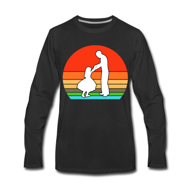 Geburtstagsgeschenk Vater Langarmshirt - Vater und Tochter